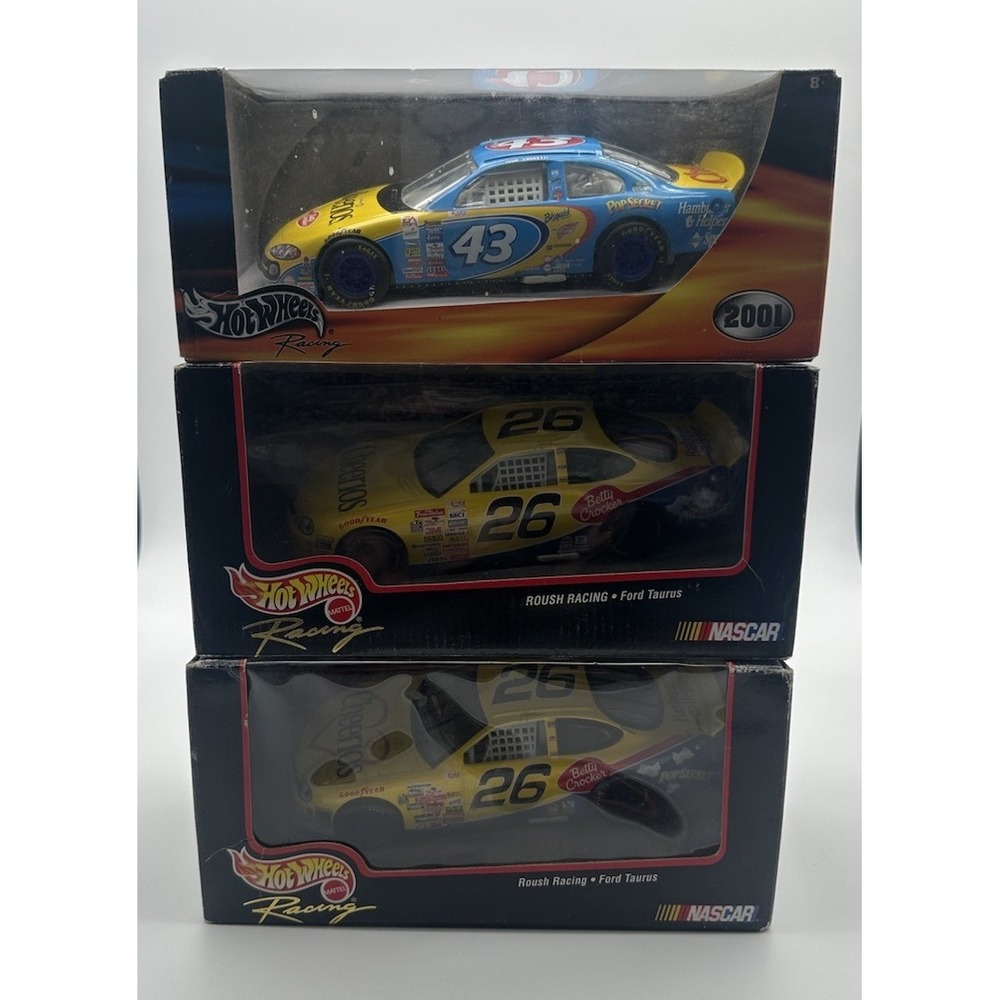 HOT WHEELS 1:24 NASCAR CHEERIOS POP SECRET JOHN ANDRETTI & 2X JOHNNY BENSON LOT